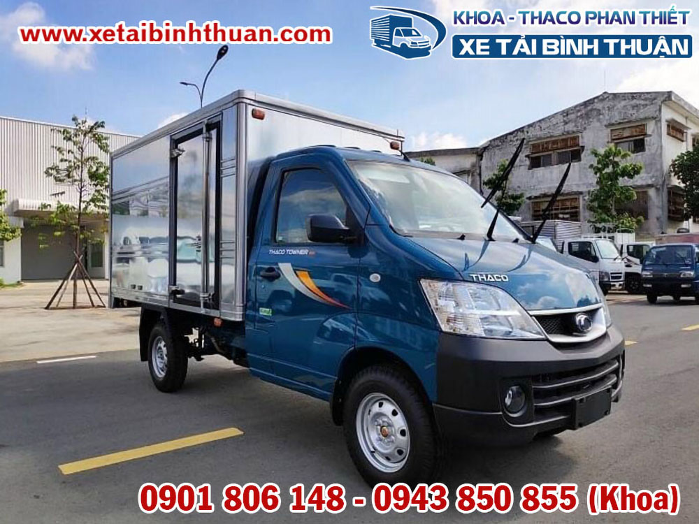 Xe tải Thaco Towner990 Thùng Kín 990 KG Xanh Dương