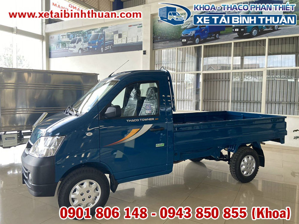 Xe tải Towner990 Thùng Lửng 990 KG Xanh Dương